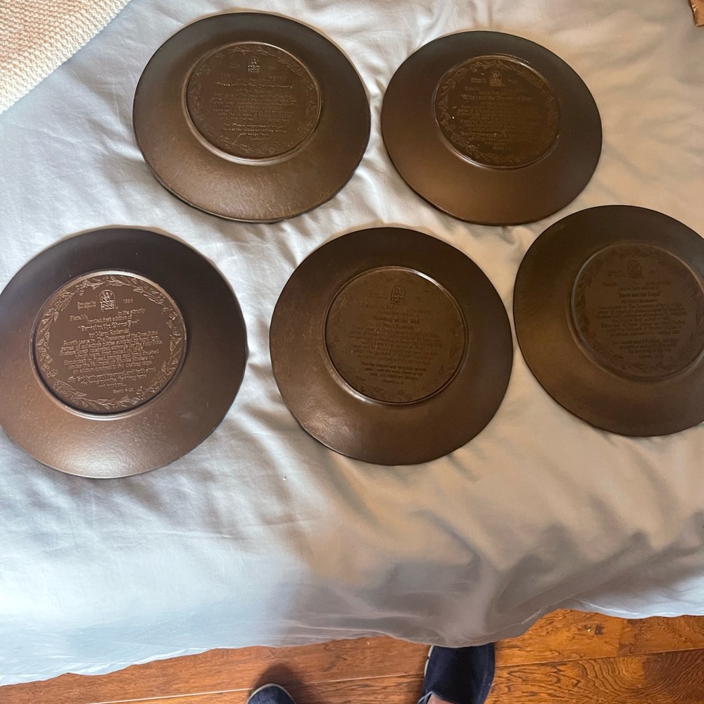 Treasures of the Dore Bible  fused bronze plates